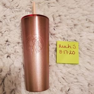 Starbucks Pink Glitter Ombre Tumbler